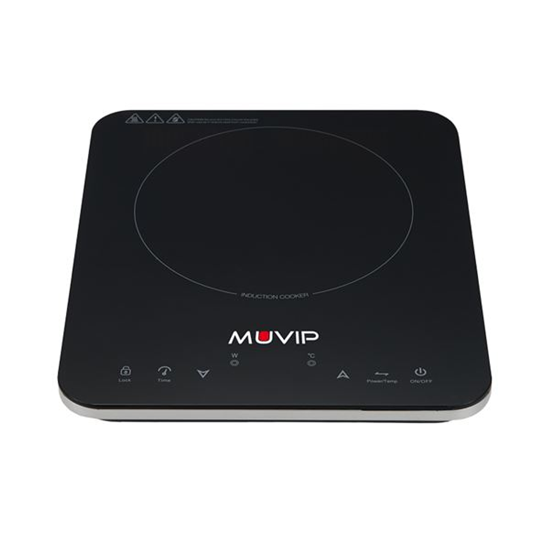 Muvip Cocina de Induccion 2000W - 10 Niveles de Potencia - Temporizador - Control contra el Sobrecalentamiento - Bloqueo Infantil 1