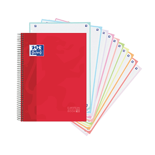Oxford School Classic A4+ Europeanbook - Tapa Extradura - 150 Hojas - Color Rojo