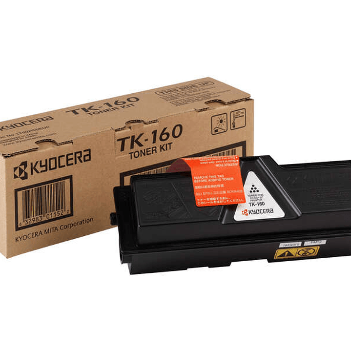 Kyocera TK160 Negro Cartucho de Toner Original - 1T02LY0NL0/1T02LY0NLC 1