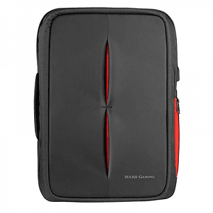 Mars Gaming MB2 Mochila Maletin - Impermeable - Antirrobo con candado TSA - Puerto USB externo - Capacidad para portatil 17.3