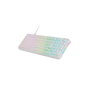 Mars Gaming MKPRO Teclado Completo Hibrido H-Mech - Switch SKN Amarillo - Disposicion Internacional QWERTY US - Iluminacion RGB Chroma - 385x140x40mm 
