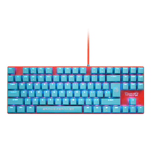 FR-TEC Teclado Mecanico Gaming Tkl Dragon Ball Super - 87 Teclas - Retroiluminacion Ajustable - Anti-Ghosting - Cable Trenzado 1.8m - Plug and Play - 