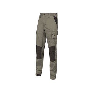 Upower Majo Pantalon de Trabajo - Talla M - Algodon Elastico, Diseño Slim-Fit, Multiples Bolsillos, Proteccion Lumbar, Detalles Reforzados, Cinta Refl