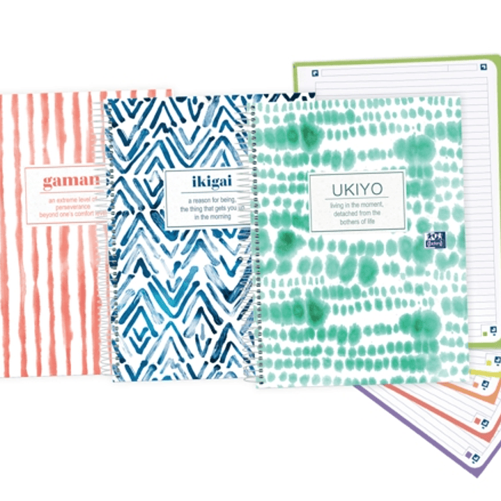 Oxford Japandi A4+ Europeanbook 5 Tapa Extradura - Diseño Japandi - 120 Hojas 1