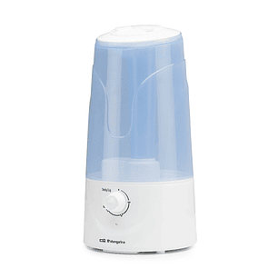 Orbegozo HU 2032 Humidificador Ultrasonico de 300mL/h - Potencia 25W - Deposito de 3L - Purifica y Neutraliza Malos Olores - Caudal Regulable - Bandej