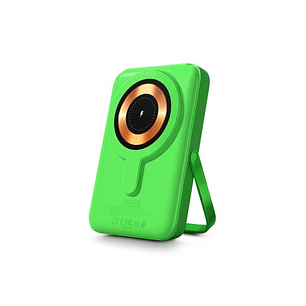 Urban Factory Magnee Power Powerbank Universal 10000mAh - Entrada USB-C - Salida USB-C, USB-A e Inalambrica - Color Verde Neon