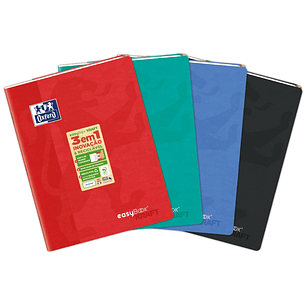 Oxford Easybook Kraft A4 - Tapa Blanda - Libreta Grapada - 1 Linea con 2 Margenes - 48 Hojas - Colores Surtidos