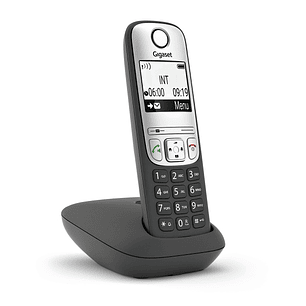 Gigaset A690 Telefono Inalambrico Dect - Identificador de Llamadas - Manos Libres - Control de Volumen - Color Negro