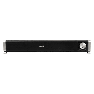 NGS SB500-BT Barra de Sonido Bluetooth 20W - Alimentacion por USB - Entrada Jack y Microfono - Salida Auriculares - Control de Volumen Integrado - Dis