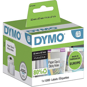Dymo LW 11354 Etiquetas Originales Multiusos Autoadhesivas - 57x32mm - 1000 Unidades - S0722540