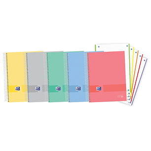 Oxford & You A4+ Europeanbook - Tapa Extradura Resistente - 5 Colores Surtidos - 120 Hojas