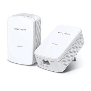 Mercusys MP500 Adaptador Powerline - 1000Mbps - Alcance 300m - Gigabit Ethernet - Pack de 2