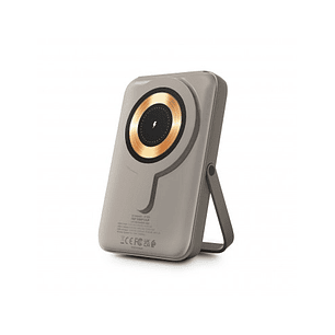 Urban Factory Magnee Power Powerbank Universal 10000mAh - Entrada USB-C - Salida USB-C, USB-A e Inalambrica - Color Marron