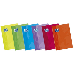 Oxford Classic Pack de 10 Libretas Grapadas Formato A4 Horizontal 1 Linea - 48 Hojas con Margen - Tapa Blanda Plastificada - Colores Surtidos