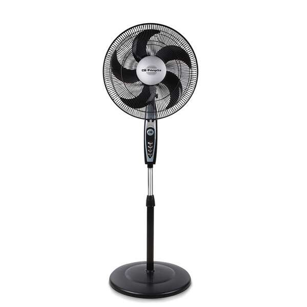 Orbegozo SF 0149 Ventilador de Pie Clasico - Potente y Economico - 3 Velocidades - Funcion Oscilante - Altura Regulable - Diseño Cromado 1