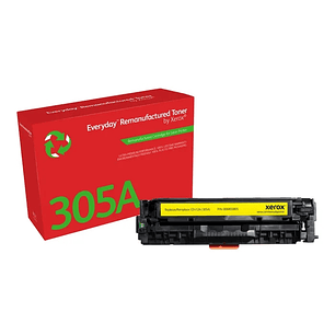 Xerox Everyday HP CE412A Amarillo Cartucho de Toner Remanufacturado - Reemplaza 305A
