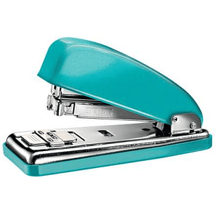 Petrus 226 WOW Grapadora Metalica + Caja de 200 Grapas - Hasta 30 Hojas - Grapado Cerrado, Abierto y Clavado - Color Turquesa Metalizado