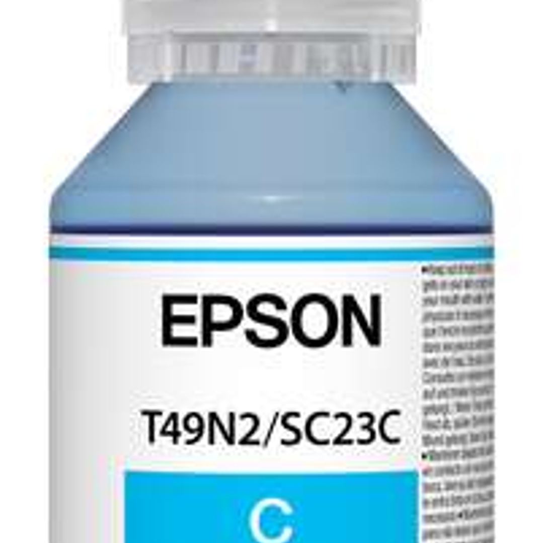 Epson T49H2 Cyan Botella de Tinta Original - C13T49H200 1