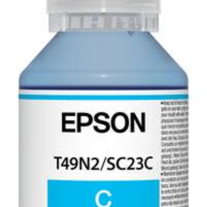 Epson T49H2 Cyan Botella de Tinta Original - C13T49H200 1