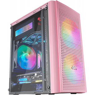 Mars Gaming MC300 Caja Gaming Compacta - Ventana Cristal Templado - 3 Ventiladores FRGB - Rejilla Frontal TOTAL-MESH - Soporte Micro-ATX/Mini-ITX - Il
