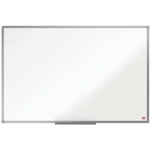 Nobo Essence Pizarra Magnetica de Acero 900x600mm - Marco de Aluminio Anodizado - Bandeja para Rotuladores - Color Blanco
