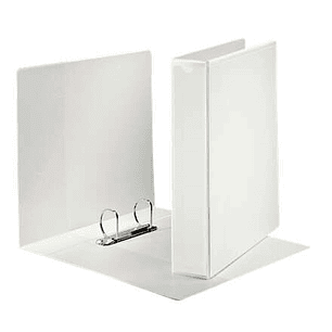 Esselte Canguro Plus Carpeta de Anillas - Formato A4 - Capacidad para 380 Hojas - 2 Anillas de 40mm - Color Blanco