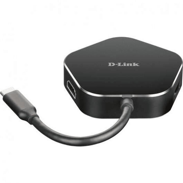 D-Link Hub USB-C a HDMI, USB-C, 2x USB 3.0 1