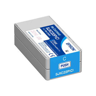 Epson SJIC22P Cyan Cartucho de Tinta Original - C33S020602/SJIC22P(C)