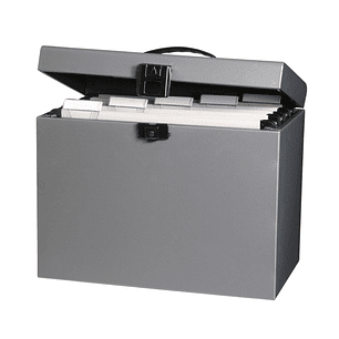 Oxford Class N' Go Classic Maletin de Metal para Carpetas Colgantes A4 - Resistente y Duradero - 220x295x370mm - Ideal para Organizar Documentos - Pra