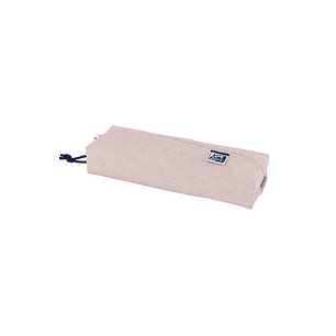 Oxford Kangoo Animal Print Estuche Rectangular Mediano - Medidas 22x7x3,5cm - Goma para Ajustar a Cuaderno - Color Rosa Claro