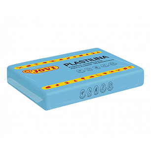 Jovi Caja de 15 Pastillas de Plastilina 350gr - No Se Seca - sin Gluten - Inocua - Facil de Moldear - Ideal para Figuras en Volumen - Color Azul