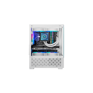 Mars Gaming MC-SE2 Caja Torre ATX - Ventilador de 120mm FRGB Integrado - Cristal Templado sin Marco - Doble Camara - 5 Ranuras de Expansion - 388x197x