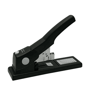 Bismark Grapadora de Gruesos 24mm - Funcion de Grapado en Plano - Capacidad para 200 Hojas - Color Negro