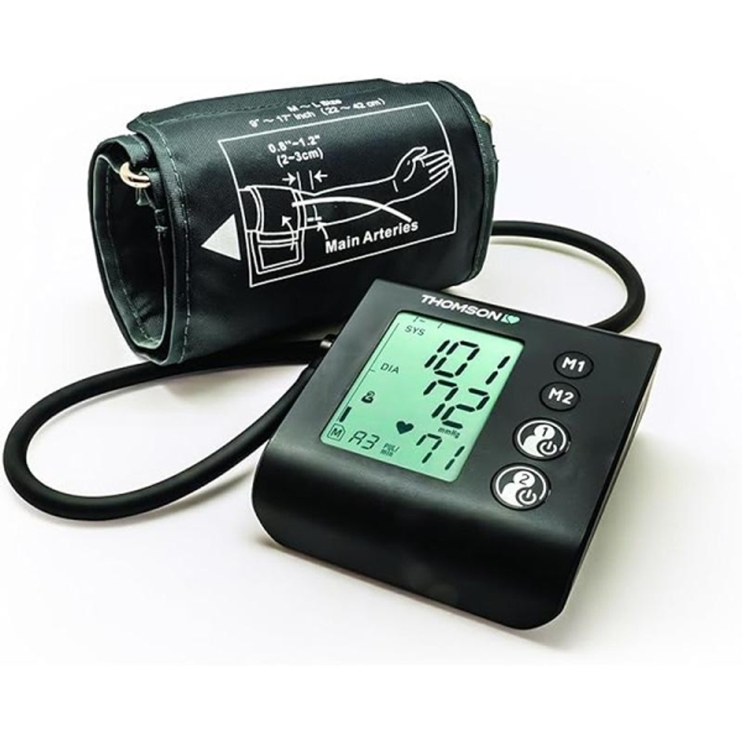 Thomson Cardio A7 Tensiometro de Brazo - Deteccion Arritmia - Memoria 100 Lecturas - 2 Usuarios - Color Negro 1