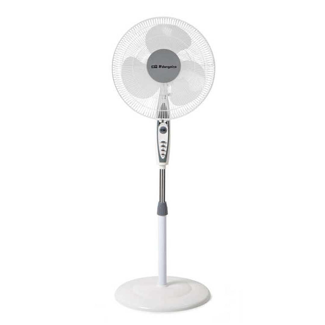 Orbegozo SF 0147 Ventilador de Pie - Potente Ventilacion de 3 Velocidades - Cabezal Oscilante y Multiorientable - Silencioso y Seguro - Altura Regulab 1