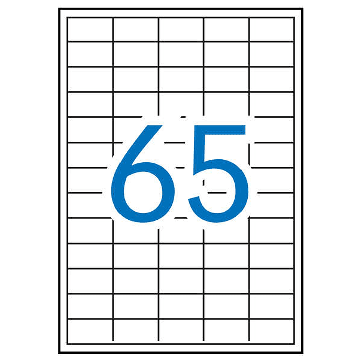 Apli Etiquetas Blancas Permanentes para Laser 38.0 x 21.2mm 250 Hojas 1