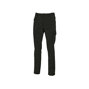 Upower Jam Pantalon Vaquero Elastico - Talla 3XL - Ajuste Slim Fit, 5 Bolsillos, Bolsillo Lateral Grande, Proteccion DPI1 - Color Negro Carbon
