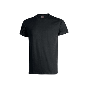 Upower Figi Camiseta de Trabajo Confortable - Talla S - Algodon Cardado, Cuello Elastico Acanalado, Cinta Para-Sudor, Proteccion DPI1 - Color Negro Ca