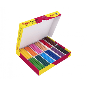 Jovi Crayons Student Caja de 300 Ceras Plasticas - Muy Resistentes - Acabado Brillante - Colores Mezclables - No Huelen Ni Manchan - Gran Duracion - C