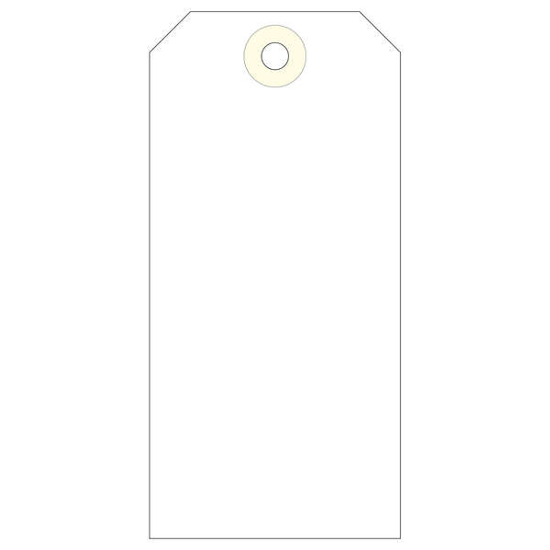 Apli Pack de 1.000 Etiquetas con Arandela 120x57mm - Cartulina de 160g/m² - Arandela Reforzada - Color Crema 1