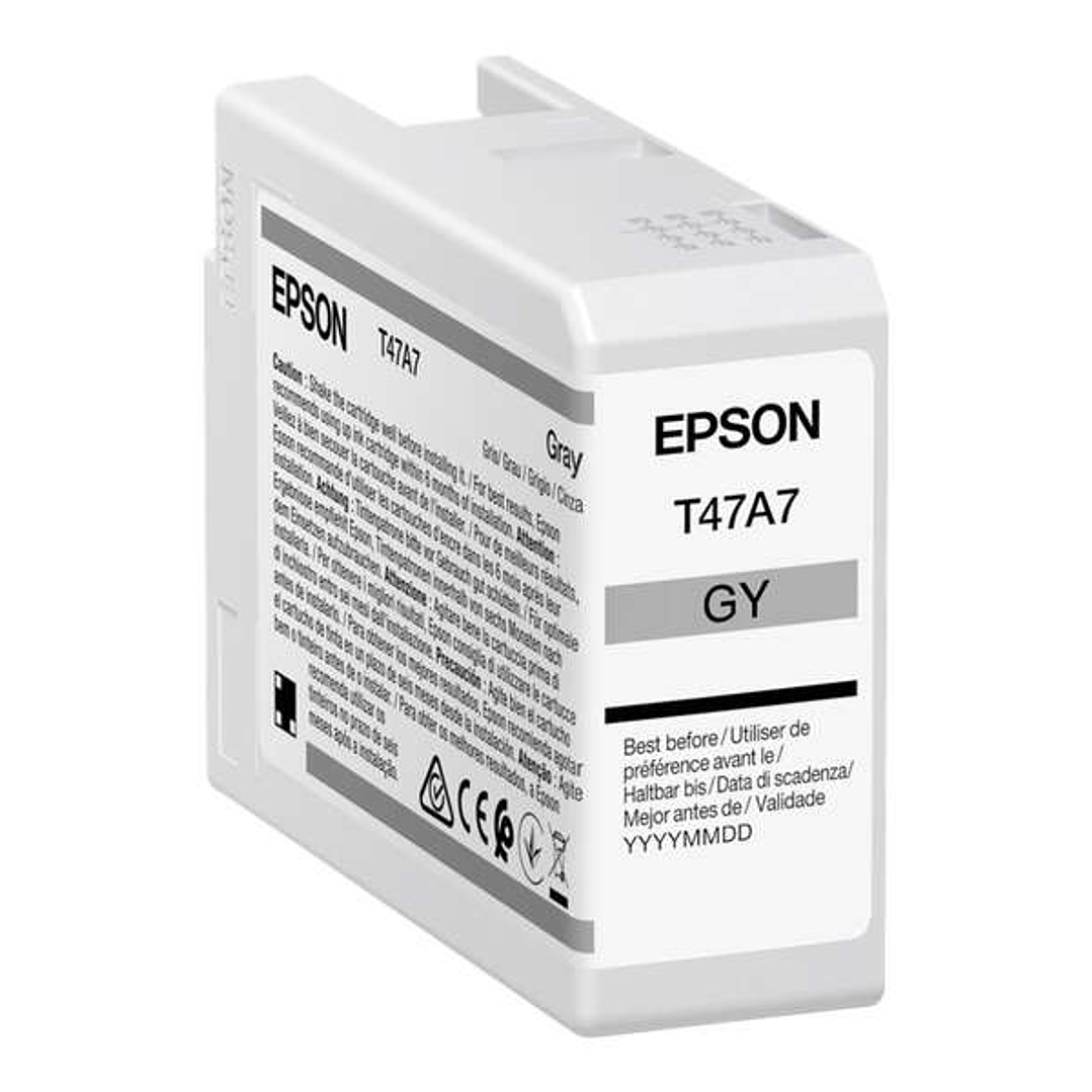 Epson T47A7 Gris Cartucho de Tinta Original - C13T47A700 1