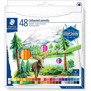 Staedtler 146C Pack de 48 Lapices de Colores - Mina Suave - Colores Surtidos