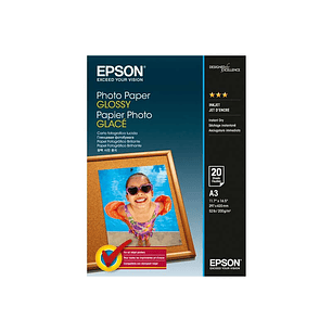 Epson Papel Fotografico Glossy A3 20 Hojas - 297x420mm - 200gr