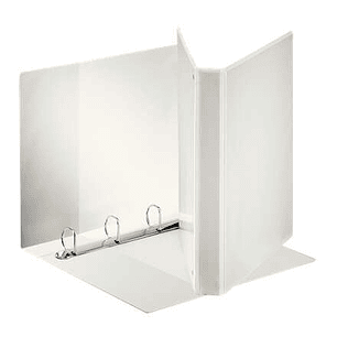 Esselte Canguro Plus Carpeta Canguro A4 de 4 Anillas de 25mm - Capacidad para 230 Hojas A4 (80 g/m²) - Color Blanco