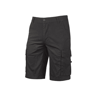 Upower Summer Bermuda Cargo Algodon Elastico - Talla 3XL - Ajuste Slim-Fit, Bolsillos Multifuncionales, Triple Costura, Boton Antiarañazos, Proteccion