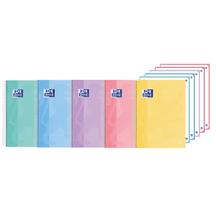 Oxford School Touch Europeanbook 5 Dotbook A4+ - Tapa Extradura - Dots 5x5 - 120 Hojas - Colores Surtidos
