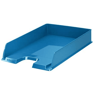 Esselte Europost Vivida Bandeja Portadocumentos -  Formato Vertical - A4 - Espacio para Etiqueta Identificativa - Color Azul