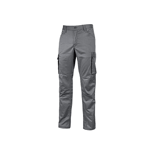 Upower Crazy Pantalones Cargo Stretch - Talla 3XL - Bolsillos Multifuncionales, Detalles Reflectantes, Cinturilla Elastica, Rodillas Preformadas, Prot