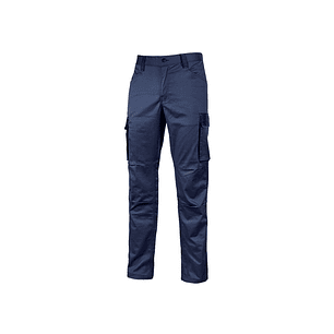 Upower Crazy Pantalones Cargo TC Stretch - Talla XL - Bolsillos Multifuncionales, Refuerzo Poli-Oxford, Detalles Reflectantes, Cinturilla Elastica, Ro