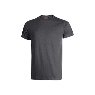 Upower Figi Camiseta de Trabajo de Algodon Cardado - Talla 5XL - Cuello Elastico Acanalado, Cinta Para-Sudor, Proteccion DPI1 - Color Gris Meteorito